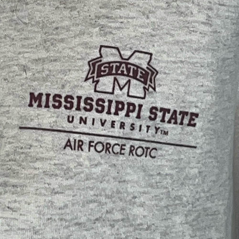 MSU Mississippi State University AFROTC Det 425 Women’s Vintage Sweatshirt Large - Picture 2 of 7